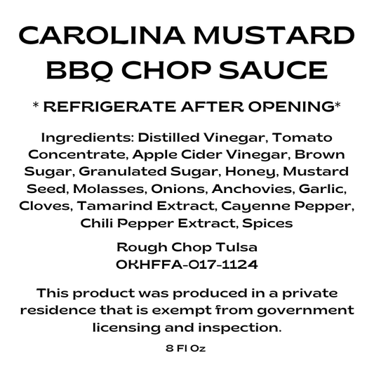 Carolina Mustard Barbecue Chop Sauce