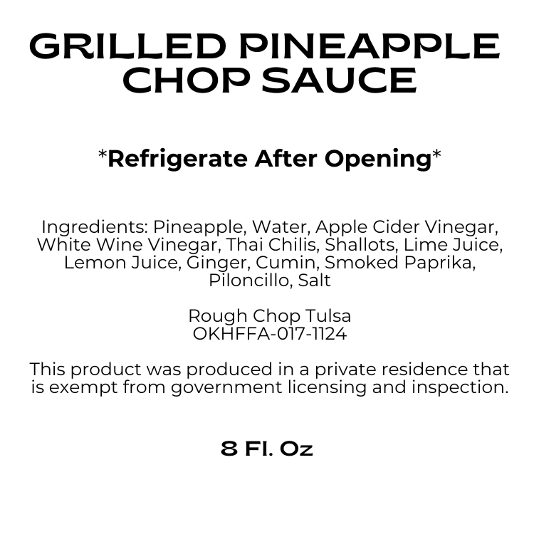 Grilled Pineapple Chop Sauce