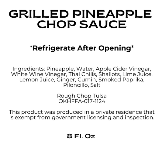 Grilled Pineapple Chop Sauce