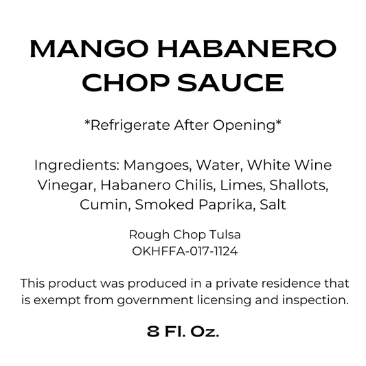 Mango Habanero Chop Sauce
